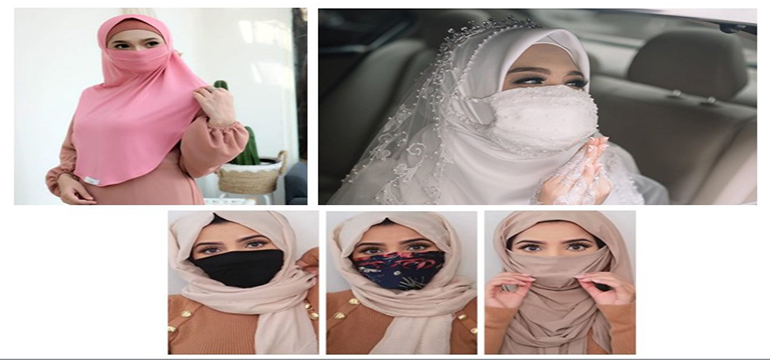 Menilik Tren Hijab Plus Masker Kain untuk Lebaran 2020, Gaya dan Terlindungi
